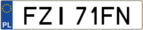 Trailer License Plate